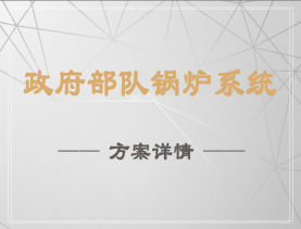 政府部队锅炉系统